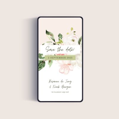 Save the date floral dream