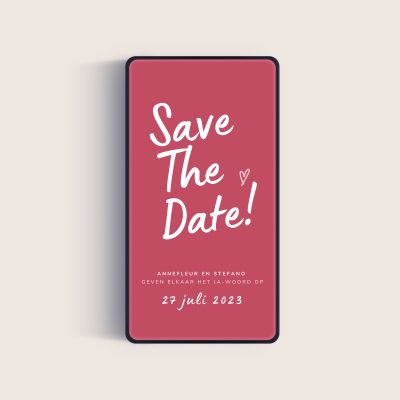 Save the date statement love