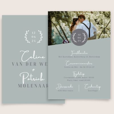 bruiloft uitnodigingskaart